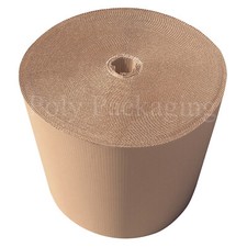 600mm x 75m x 4 Rolls CORRUGATED CARDBOARD PAPER ROLLS Postal Packaging Parcels