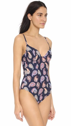 Tory Burch Paisley Underwire One-Piece Swimsuit ( Size M) - Picture 5 of 8