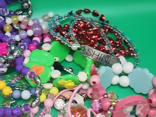 Pendant Charm Bracelet & Necklace Girl Jewelry Lot Costume Fashion Bangle Bead - Picture 5 of 22