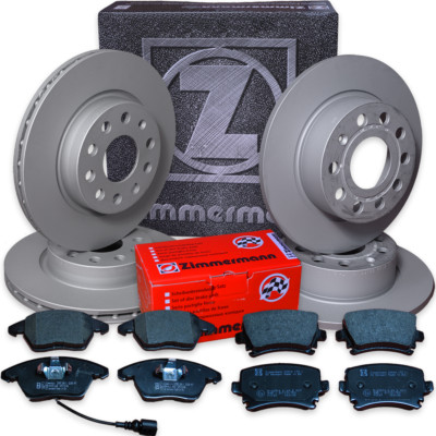 Audi Q5 3,0 TDI  Bremsen Set original Zimmermann Bremsscheiben Bremsbeläge 