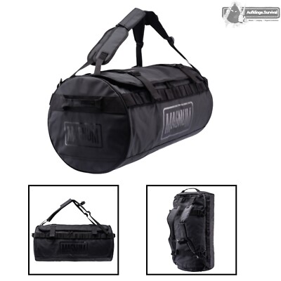 Magnum Duffel 60L Rucksacktasche 2in1 Reisetasche wasserdicht schwarz Sport