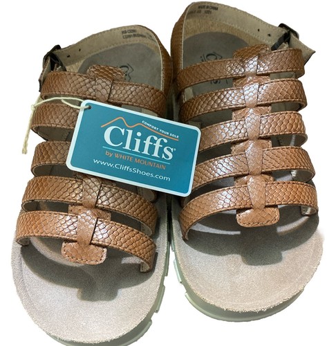 NEW Cliffs By White Mountain "Beginning" Sandal Women's Brown Size 7.5 M - Picture 2 of 4