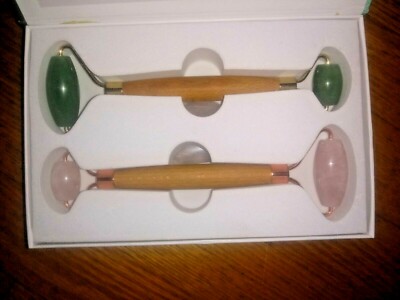 Noble Duck JADE ROLLER & Rose Quartz GUA SHA set FOR FACE BODY FACIAL Antiaging | eBay Noble Duck JADE ROLLER & Rose Quartz GUA SHA set FOR FACE BODY FACIAL Antiaging | eBay
