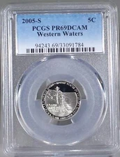 2005 - S  Jefferson Nickel - PCGS PR69DCAM - Western Waters
