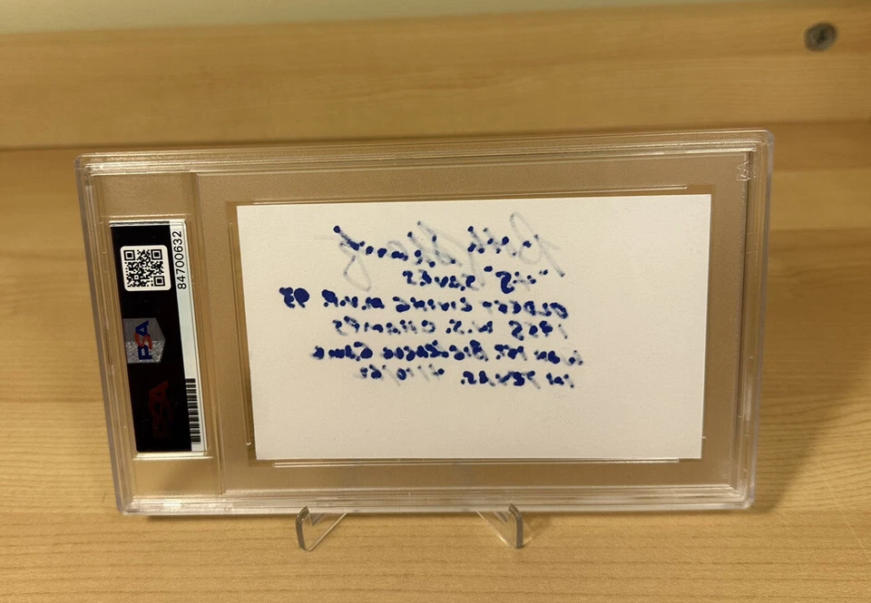 Bobby Shantz MLB Athletics Autographed Signed Index Card PSA Slabbed COA - Image 4 of 4