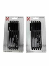 TRU RED Retractable Quick Dry Gel Pen Medium Point 1.0 (2 PACK OF 5)