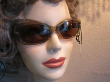 Vtg. Womens Calvin Klein Sunglasses W/Tags CK 4011 73 51-17-140 Green Gold