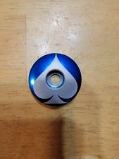 Spade Bicycle Headset Top Cap 1 1/8" Blue Stem Cap Bike