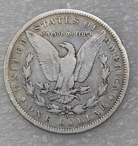 1889-O Morgan Silver Dollar F/VF Original coin with nice luster in saflip #C593 - Bild 2 von 2