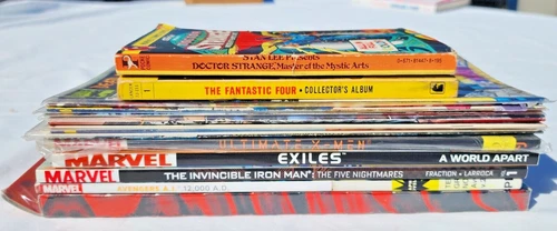 Vintage Marvel Comics & pocket book Lot of 18 - X-Men, Dr. Strange, fantastic 4