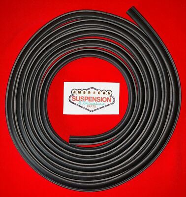 PRP Black Rubber Trunk Weatherstrip Seal Gasket For Chevelle, Monte Carlo & Skylark – Rear Mount, Matte Finish