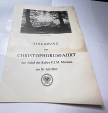 1955 Federation International Motorcyclists Rally Germany leaflet