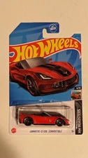 2023 Hot Wheels Corvette C7 Z06 Convertible #34/250 (Red) HW Roadsters 4/10