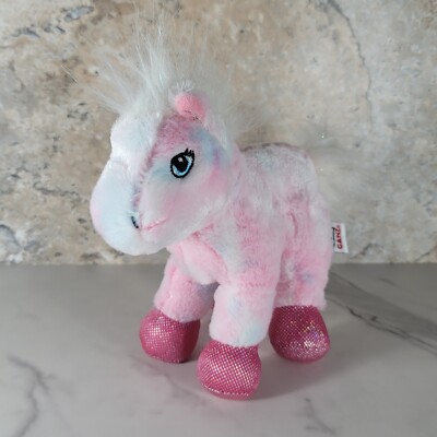 GANZ WEBKINZ PINK PONY SHIMMERING PLUSH ANIMAL No. HM117 NO CODE