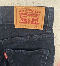 Levis Strauss Co 511 Slim Denim Blue Jeans Size 2T Toddler Adjustable Waist