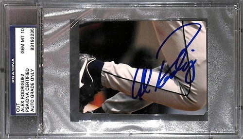 Alex Rodriguez Cut Photo PSA/DNA COA Gem Mint 10 Auto Yankees Mariners Rangers 5 - Picture 1 of 24