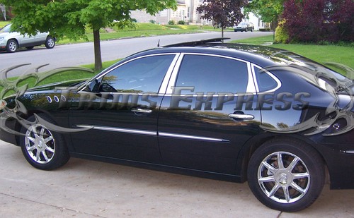 Buick Lacrosse 2005-2009 8 piezas pilar cromado poste acero inoxidable adorno puerta - Imagen 2 de 6