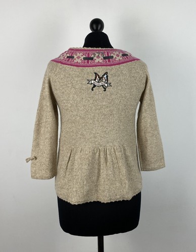 Odd Molly 373 Mujer Lana Cárdigan Abrigo Bata Talla 1 S - Imagen 3 de 5