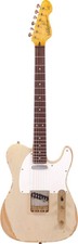 Vintage V62mrab Icon T-style Solid Body Electric Guitar, Distressed Ash Blonde