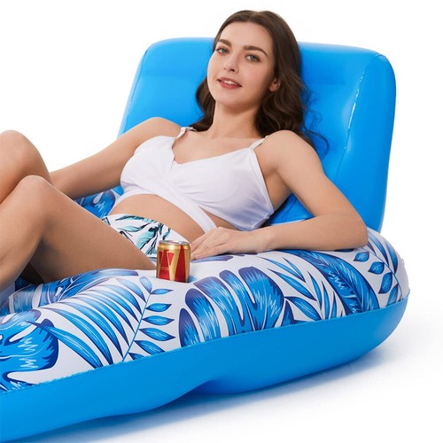 Inflatable Pool Floating Row Portable Float Bed Seat Adults for Beach Pool/Party - Picture 7 of 23