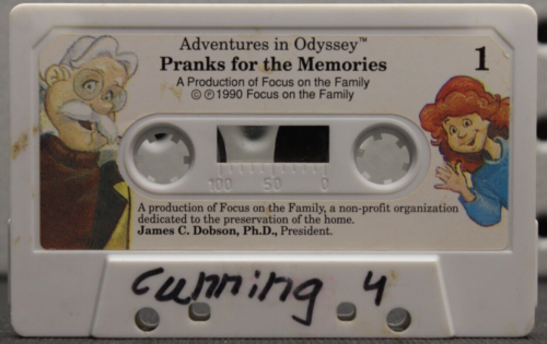 Cassetta Adventure in Odyssey Pranks for the Memories persona scomparsa (km) - Foto 1 di 7