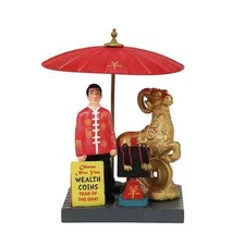 Dept 56 LUCK NECKLACES ARE THE GOAT! Christmas In The City Village 6015655