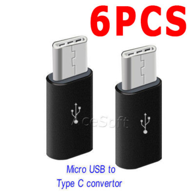 Micro USB 2.0 Type B Male To USB 3.1 Type C Female Data Charge Converter Adapter