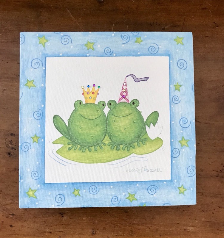 Froggie Mania Art By Sandy Russell Frog Prince/Princess