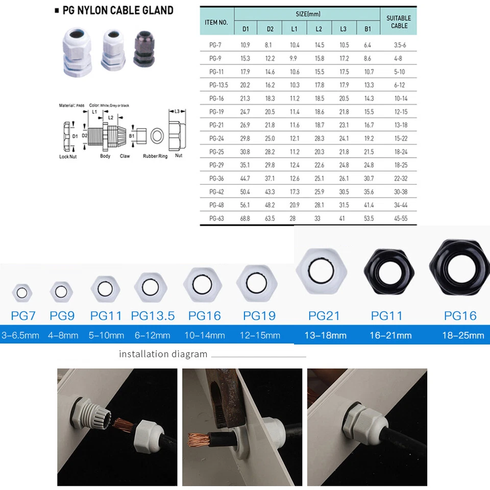 UK2.5B Din Rail Electric connectors  80*130*70mm Cable Junction Box 1 in 3 out - Image 3 of 4