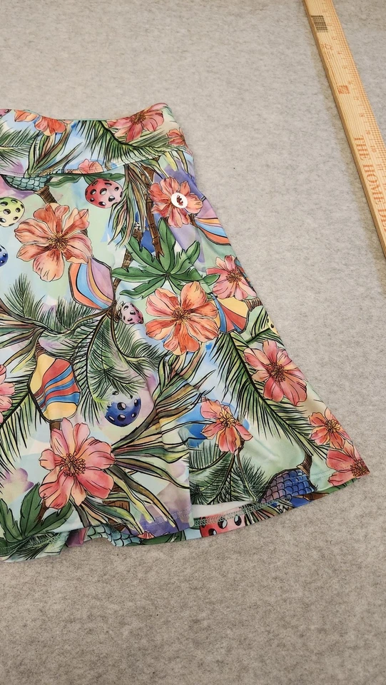 Pantalones Cortos Incorporados Dona Jo Skort Mujer Pequeños Multicolor Tropical Golf Tenis Foto 2 de 4