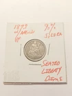 1873 W/Arrows VF+ Seated Liberty Dime Scarce 90% Silver