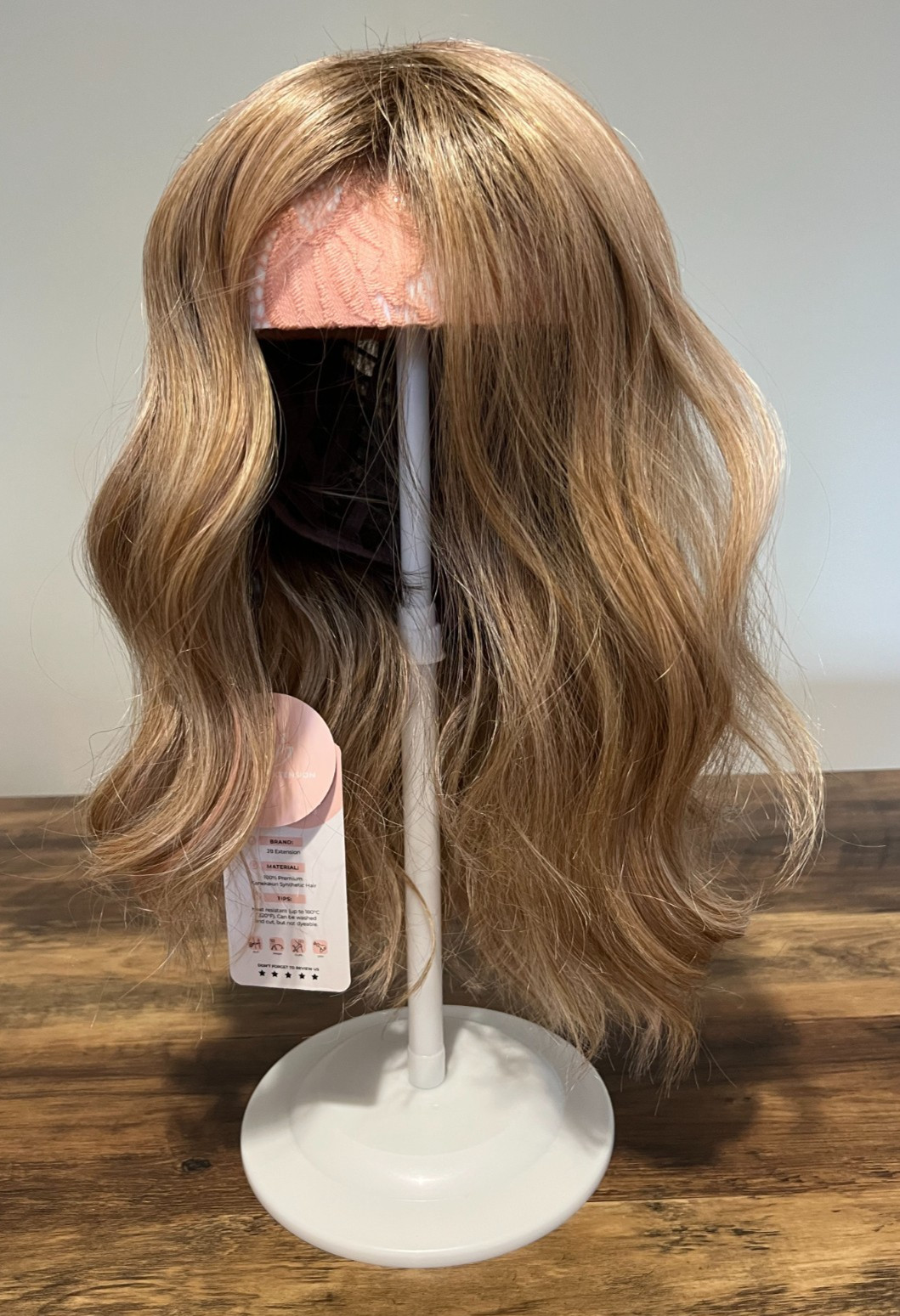 Peluca de pelo rubia para mujer