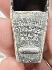 Vintage Acme Thunderer Whistle Made in England Metal Referee Whistle