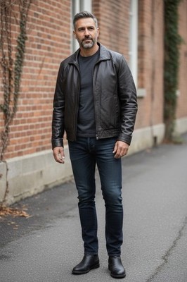   VTG Wilson Leather Men's Flight Bomber Thinsulate Insulation Jacket SZ L New