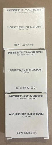 Lot Of 3 Peter Thomas Roth Moisture Infusion Facial Bars 1.25 Oz Skin Care