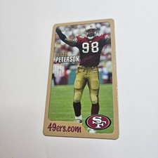 2001-2005 JULIAN PETERSON SAN FRANCISCO 49ers MAGNET S.F. NINERS REFRIGERATOR SF