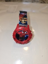 Spider-Man Kid's Watch Red Works Makes Sound As Is Condition broken buckle tongu