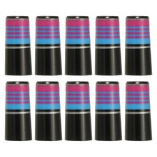 10Pack Golf Iron Ferrules Fits 0.35" Tapered Shafts Pink/Blue/Black
