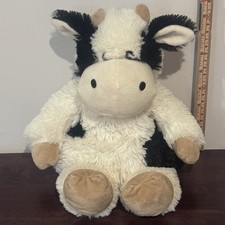 Warmies Cow Plush Microwaveable Flaxseed  Lavender Filled 10"