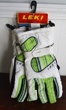 LEKI Women  s Leather Trigger S Stripes Lady Gore-Tex Ski Gloves Size 8.5