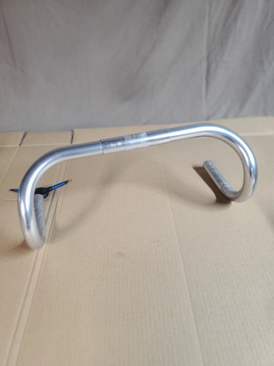 Guidon Route Vintage Cinelli Mod. 63 Campione Del Mondo - Argent, 40 Cm X 26,4 Mm