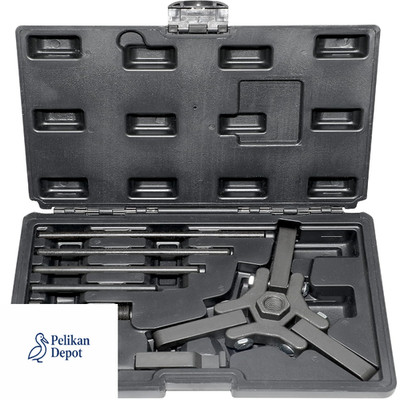 DPTOOL Harmonic Balancer Pulley Extractor Kit 3 Backen 6 Stück Ford Kompatibel