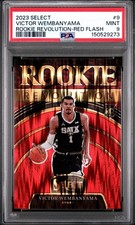 PSA 2023-24 Select Victor Wembanyama Rookie Revolution Red Flash RC 50/99 POP/20