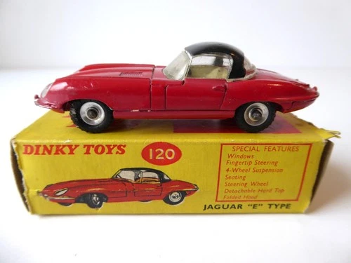 Dinky Toys #120 'JAGUAR E TYPE' - Vintage Diecast Excellent/Boxed!