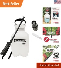 Chapin 1-Gallon Pump Sprayer: Easy Fill Tank  Adjustable Nozzle for Lawn Care
