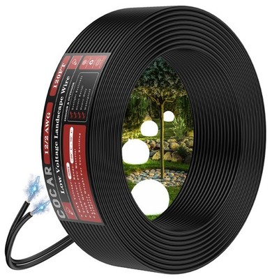 Cocar 12/2 Landscape Lighting Wire, 120FT 12 AWG 12AWG Wire 