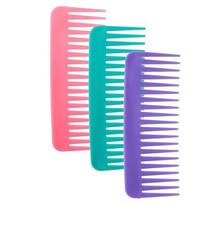3pcs Large Hair Detangling Comb, Wide Tooth for Curly Hair, No Handle Styling Sh