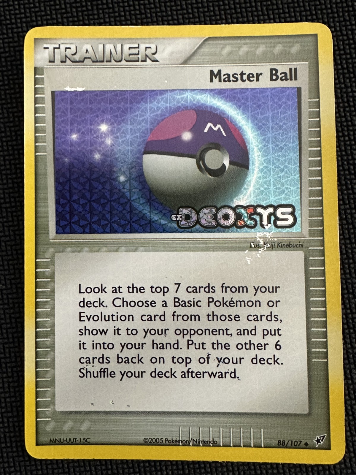 Master Ball 88/107 EX Deoxys Reverse Holo Pokémon Card HP
