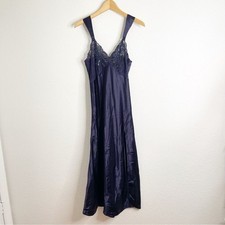 Victorias Secret Vintage Gold Label Maxi Slip Dress Nightgown Small