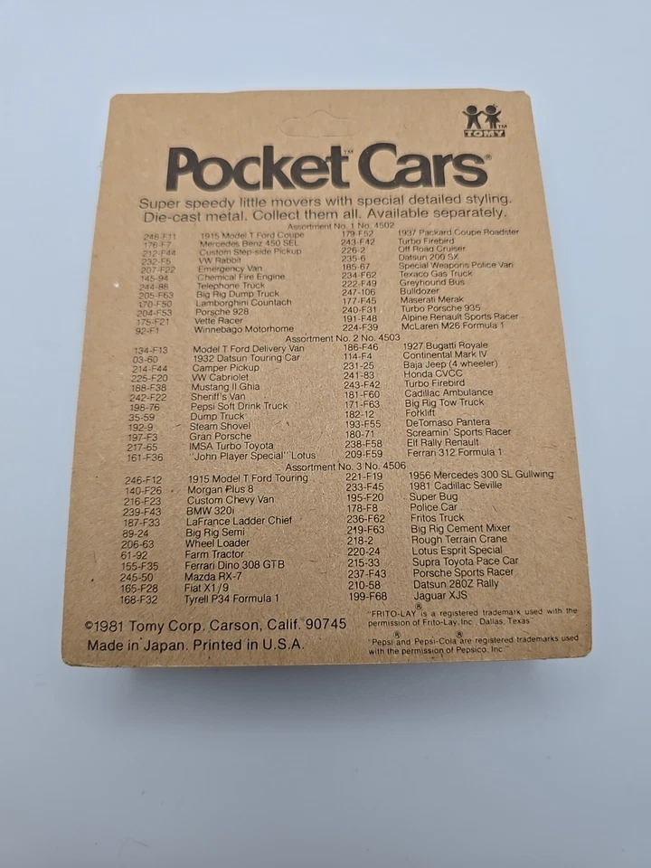 TG&Y Vintage 1982 Tomy Pocket Cars 1937 PACKARD CUPÉ ROADSTER Nuevo Sellado Foto 2 de 4